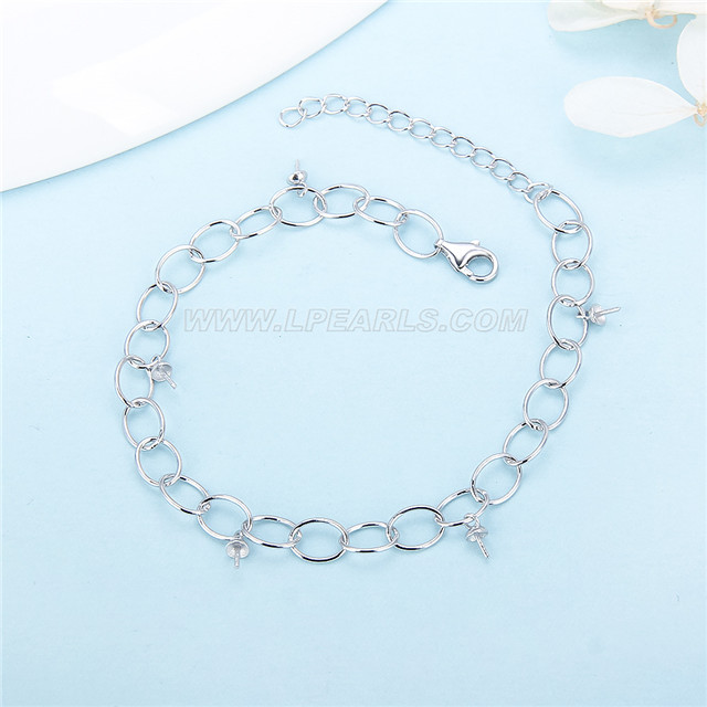 Latest 925 sterling silver bracelet with zircons fitting LP pearl ...